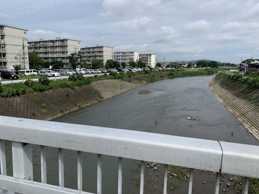 施工後の小鮎川